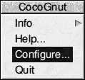 [Configuration menu]